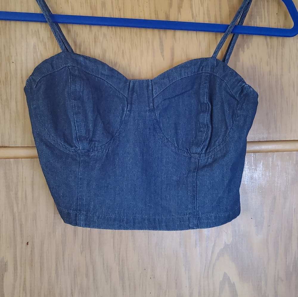 DENIM BRALETTE